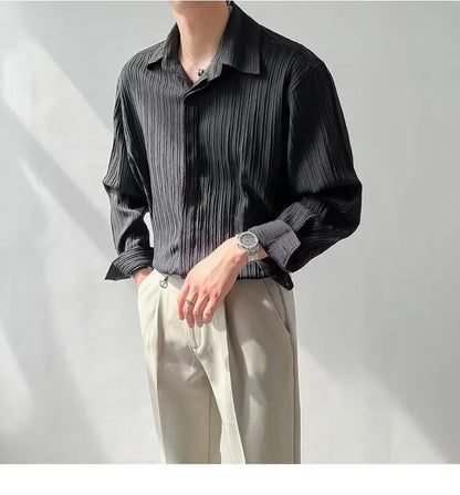 Vintage Long-Sleeved Shirt Menswear