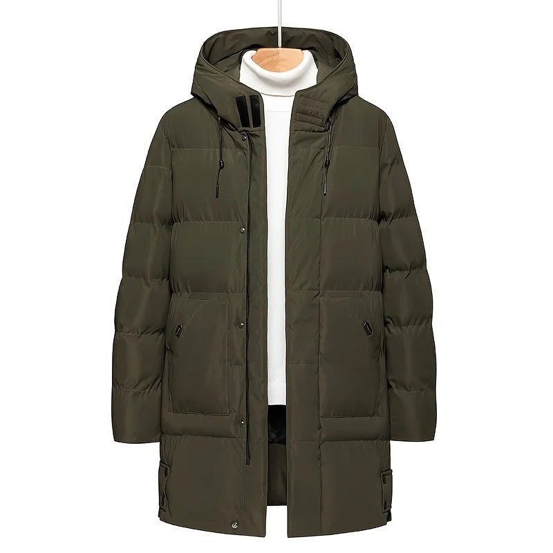 Hooded Mid-Length Jacket Menswear