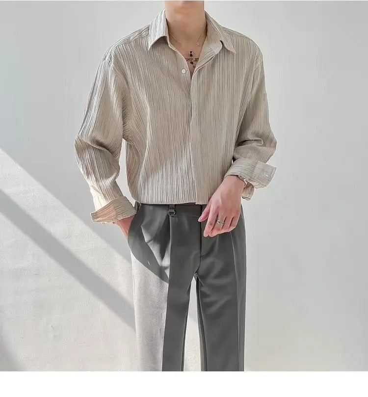Vintage Long-Sleeved Shirt Menswear