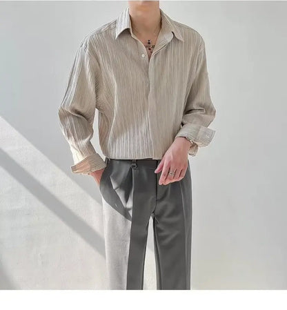 Vintage Long-Sleeved Shirt Menswear