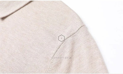 Vintage Solid Cashmere Polo Menswear