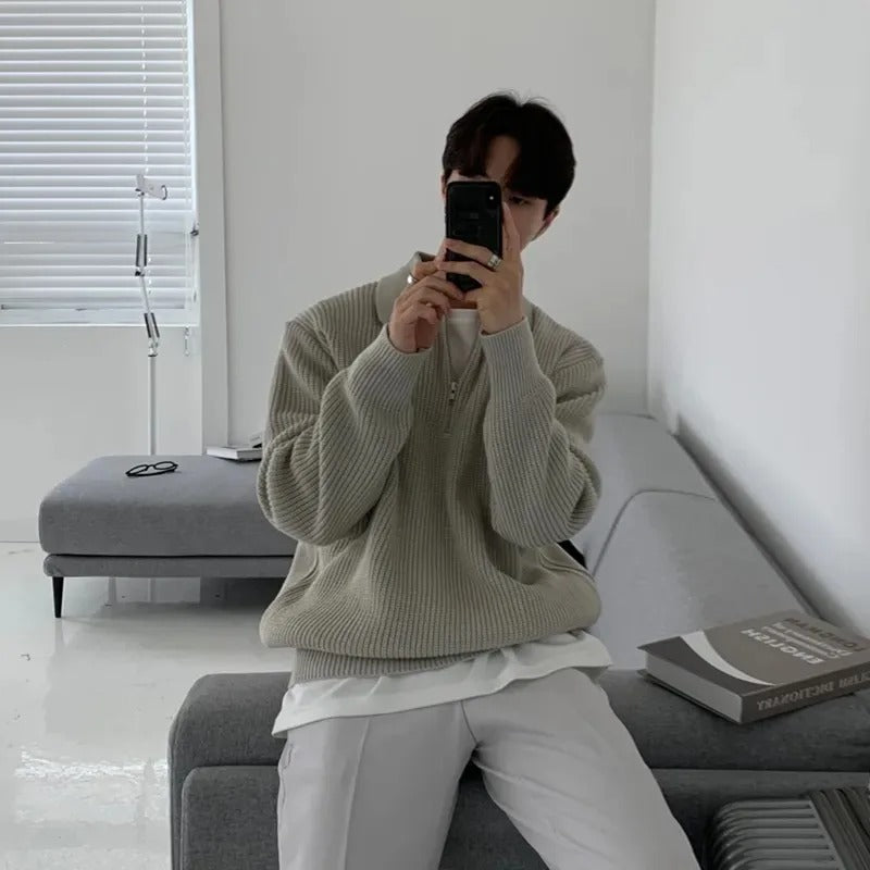 Vintage Knitted Pullover Menswear