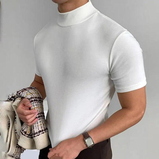 Neck Slim Fit T-Shirt White / S Menswear
