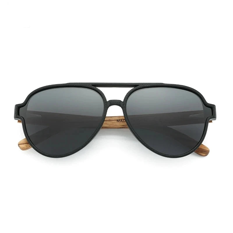EcoVision Polarized Sunglasses – Wooden Frame | UV400 Unisex Eyewear