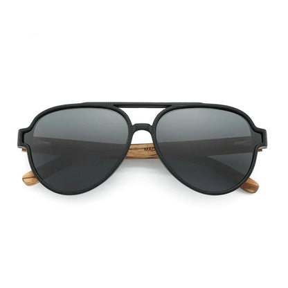 EcoVision Polarized Sunglasses – Wooden Frame | UV400 Unisex Eyewear