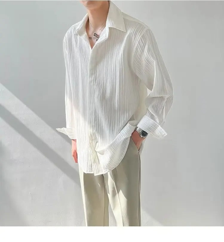 Vintage Long-Sleeved Shirt Menswear