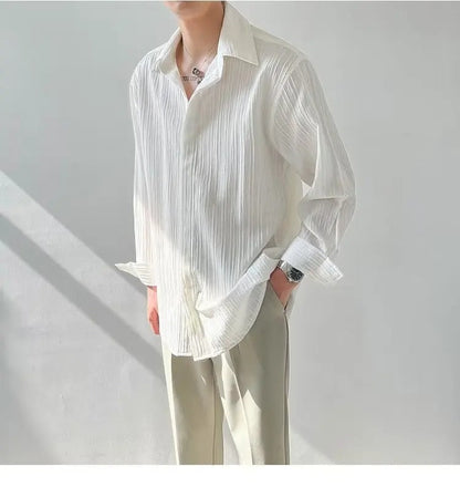 Vintage Long-Sleeved Shirt Menswear