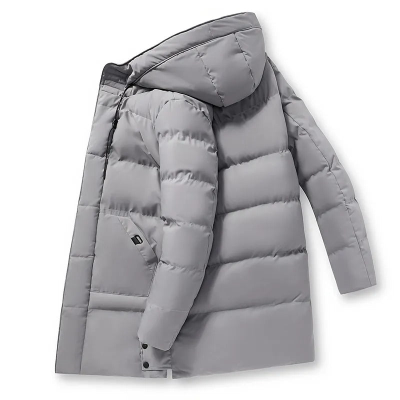 Hooded Mid-Length Jacket Menswear