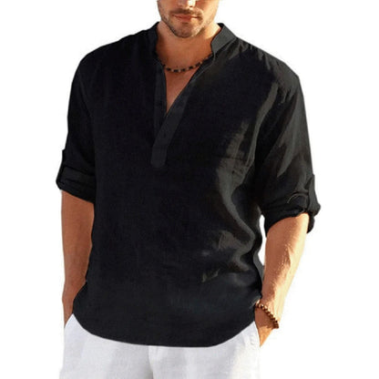 Stripeline Casual Collar Polo Shirts Black / S Menswear