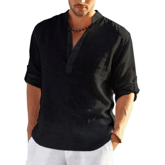 Stripeline Casual Collar Polo Shirts Black / S Menswear