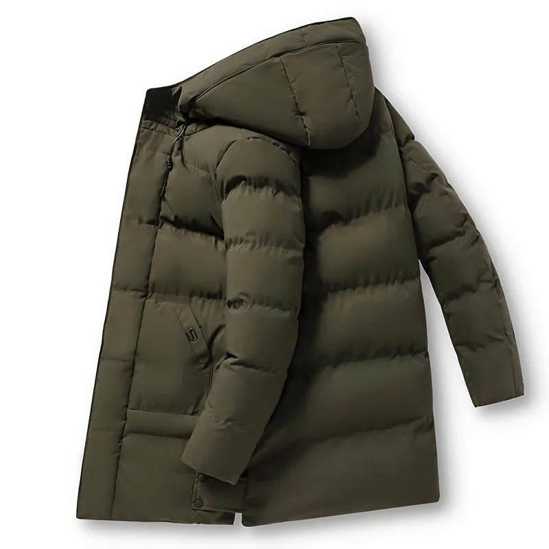 Hooded Mid-Length Jacket Menswear