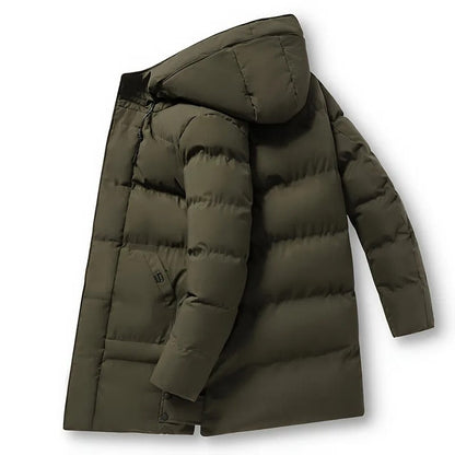 Hooded Mid-Length Jacket Menswear