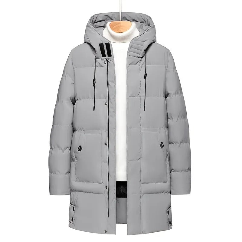 Hooded Mid-Length Jacket Menswear