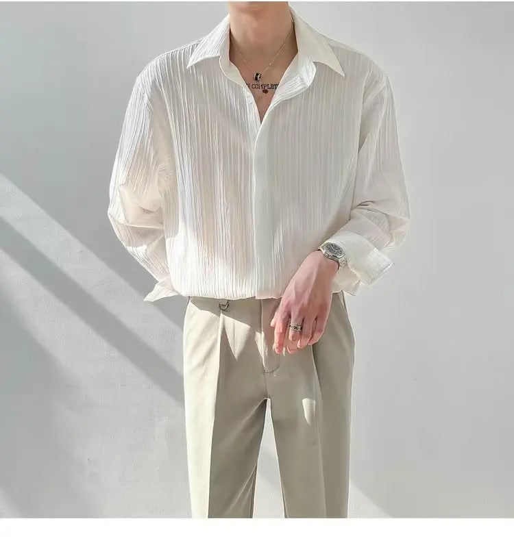 Vintage Long-Sleeved Shirt Menswear