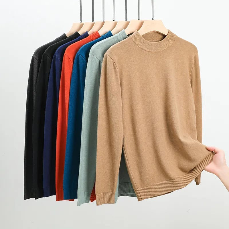 Men’s Half-High Collar Sweater Menswear