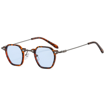 Rive Glasses Leopard | Blue Sunglasses