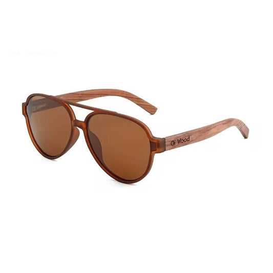 EcoVision Polarized Sunglasses – Wooden Frame | UV400 Unisex Eyewear