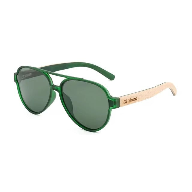 EcoVision Polarized Sunglasses – Wooden Frame | UV400 Unisex Eyewear