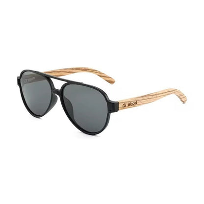 EcoVision Polarized Sunglasses – Wooden Frame | UV400 Unisex Eyewear