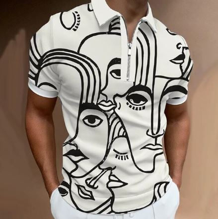 Versatile Modern T-Shirt White Face / M Menswear