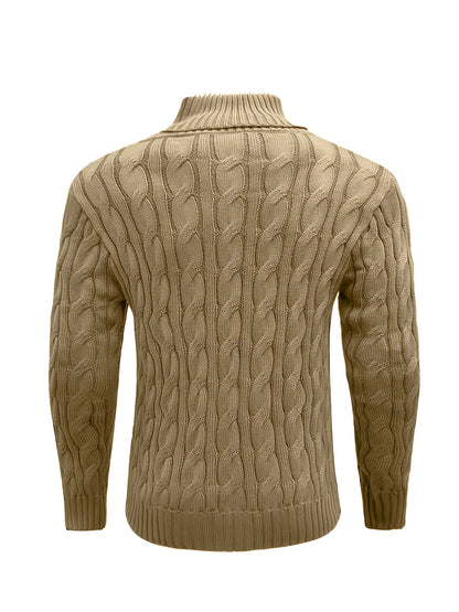Caden Stripes – Men’s Rib-Knit Pullover Sweater
