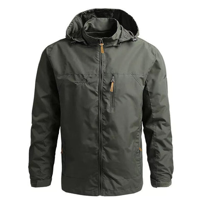 Mens Tactical Windbreaker Army Green / Medium Menswear