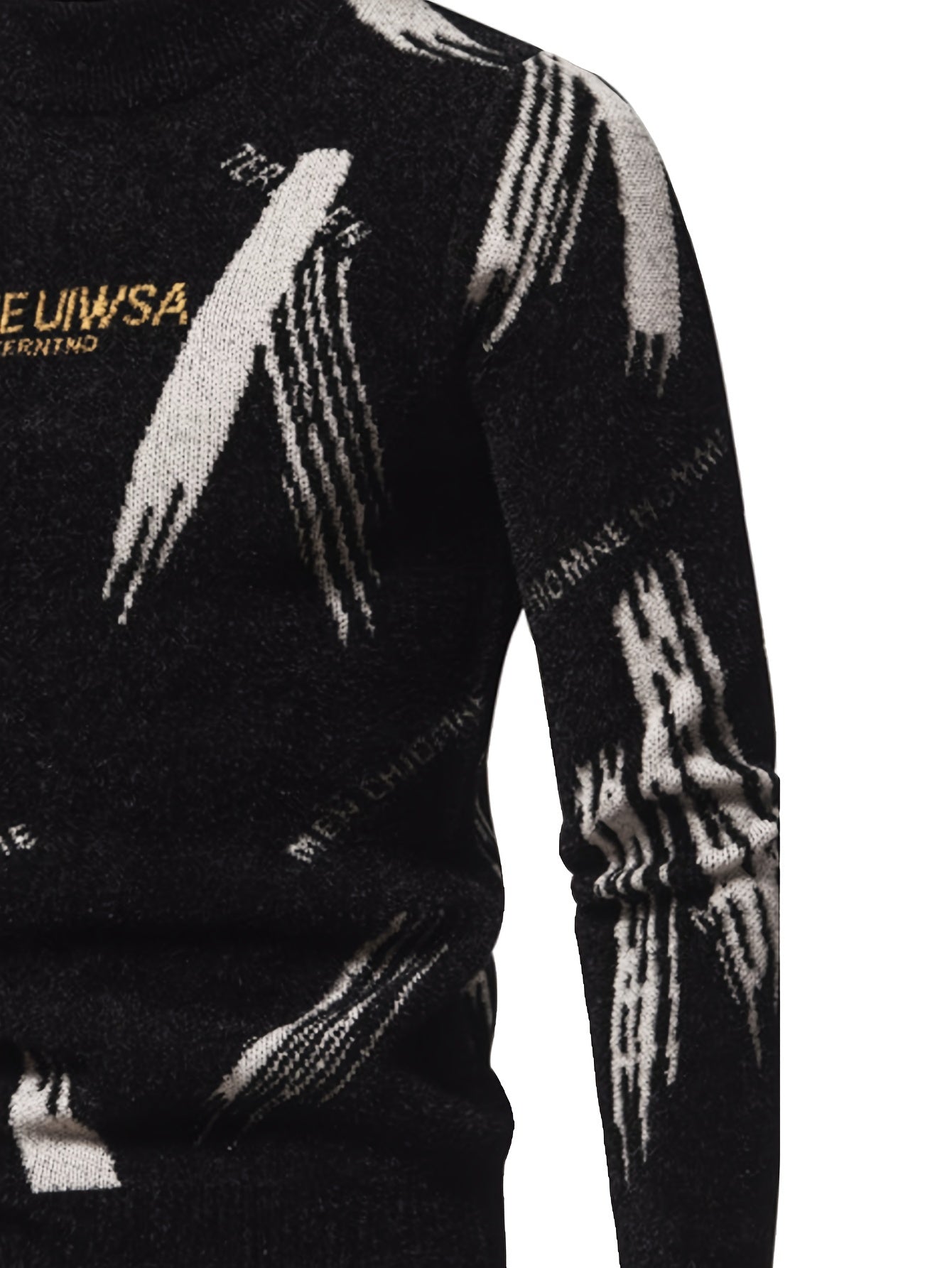 Lexon Knit – Men’s High-Neck Alphabet Pullover