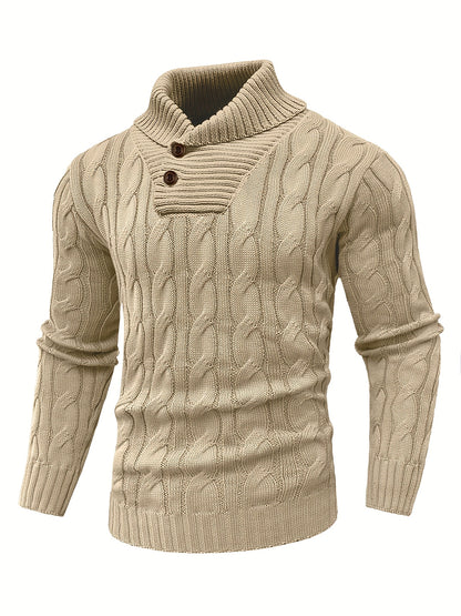 Caden Stripes – Men’s Rib-Knit Pullover Sweater