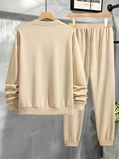 UrbanEdge Men's Printed Hoodie & Jogger Set