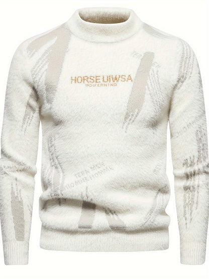 Lexon Knit – Men’s High-Neck Alphabet Pullover