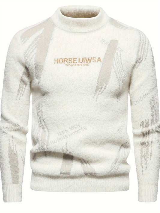 Lexon Knit – Men’s High-Neck Alphabet Pullover