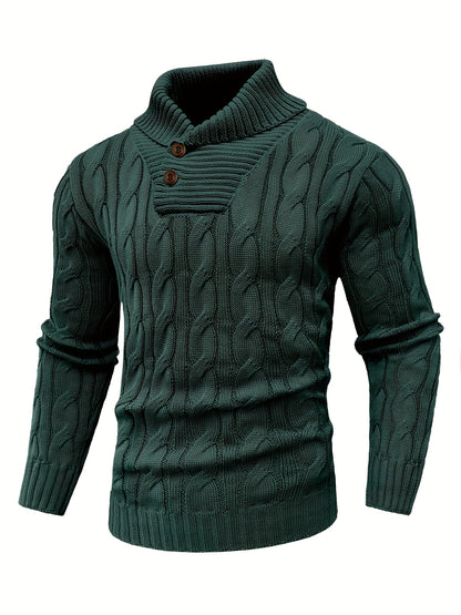 Caden Stripes – Men’s Rib-Knit Pullover Sweater