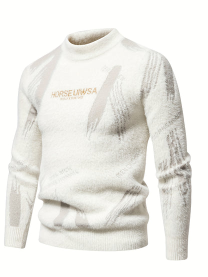 Lexon Knit – Men’s High-Neck Alphabet Pullover