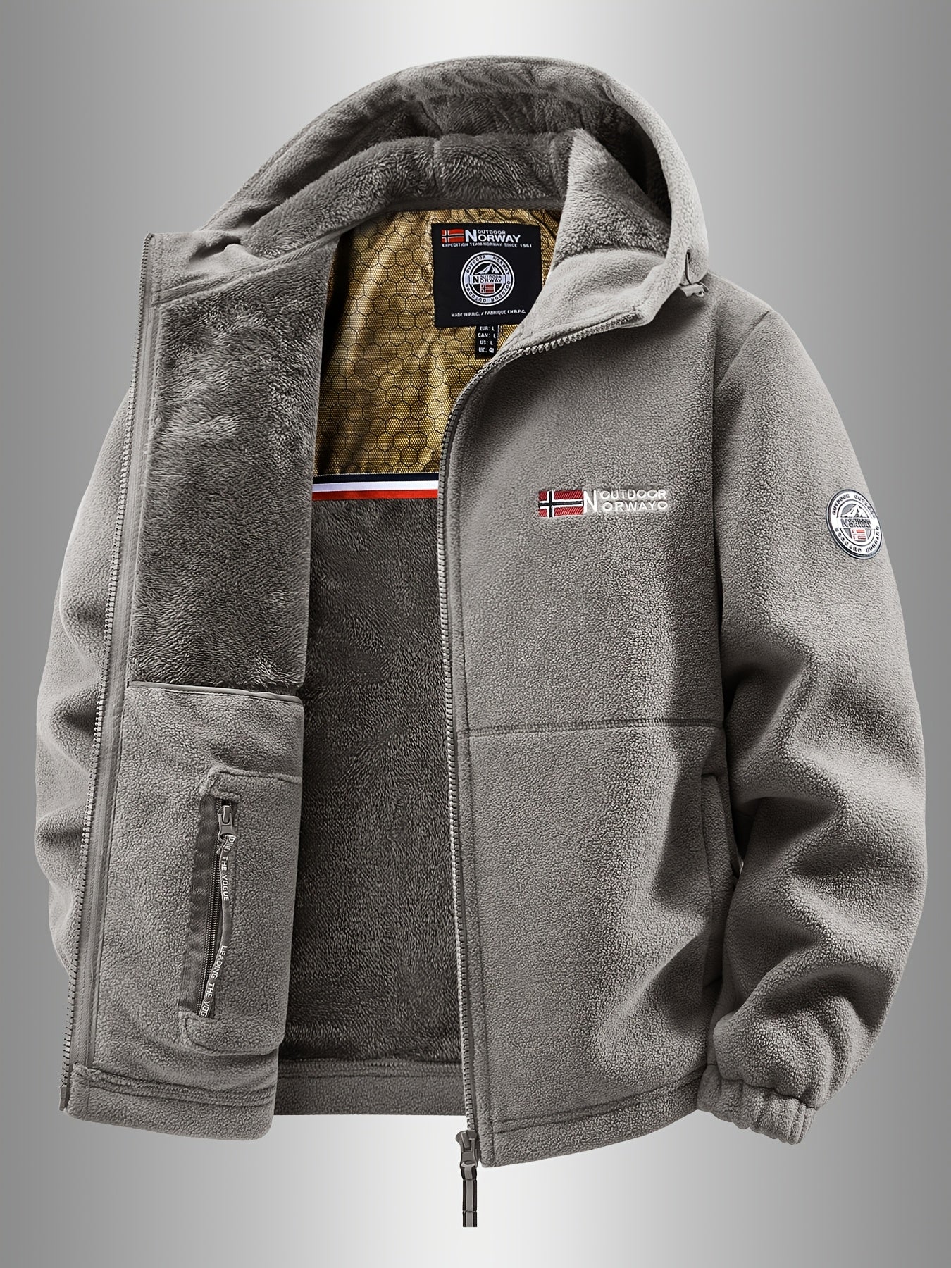 AeroFleece™ Geometric Hooded Jacket