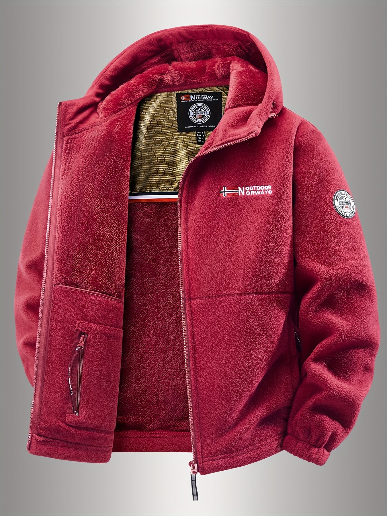 AeroFleece™ Geometric Hooded Jacket