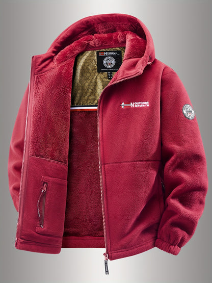 AeroFleece™ Geometric Hooded Jacket