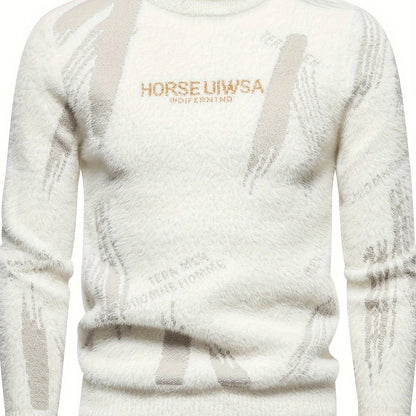 Lexon Knit – Men’s High-Neck Alphabet Pullover
