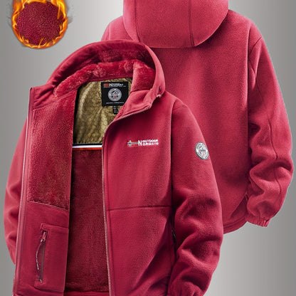 AeroFleece™ Geometric Hooded Jacket