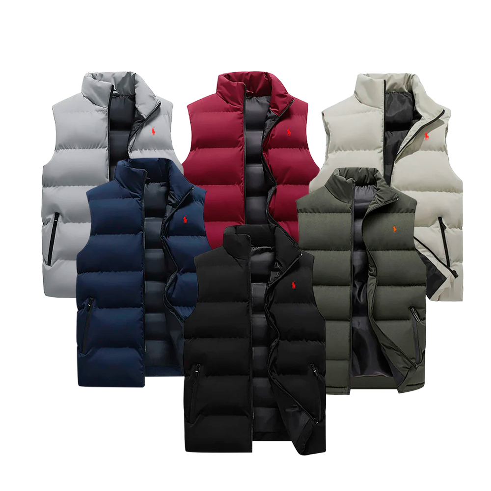 Charm RL Puffer Vest – Lightweight Warmth & Timeless Style