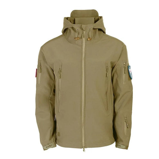Men’s Windproof Waterproof Jacket Khaki / Medium Menswear